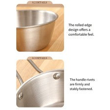 Leichte 600ml Pfanne mit ergonomischer Form für Küchen Liquid Handling
