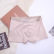 Calzoncillos boxer modales de algodón transpirables para hombre adolescentes moda colores lisos