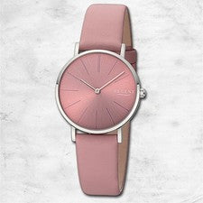 Regent Reloj de Mujer Pulsera de Acero Inoxidable Análogo Pulsera de Cuero Rosa