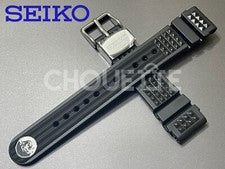 Correa de goma negra genuina SEIKO 20 mm para MM300 SBDX017 / R02X011J0 (CON PASADORES)