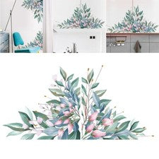 Pegatinas de pared para decoración del hogar plantas flores solidez del color decoración de vivero