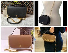 ¡NUEVO CON ETIQUETAS! Bolso Bandolera TORY BURCH EMERSON Asa Superior Cuero Logo Correa Cadena