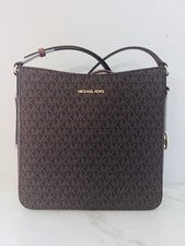 NUEVO CON ETIQUETAS Michael Kors Jet Set Viaje Grande Bolso Mensajero Bandolera Cartera Marrón