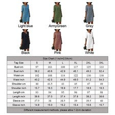 Kleid Dress Kurzarm Einfarbig Bis Knie V-Ausschnitt Damen Brandneu für freizeit