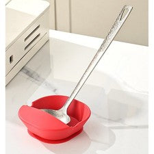 Cuchara de silicona resto para utensilios calientes resistente al calor hasta cocinas estándar
