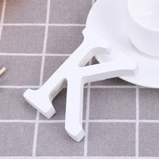 1 pieza de madera blanca alfabeto letras decoración para boda fiesta decoración del hogar