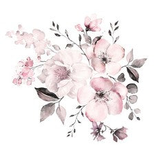 Pegatinas de pared de flores reutilizables arte calcomanías de pared pegatinas florales adorno para el hogar nuevas