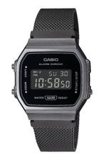 OROLOGIO CASIO A168WEMB-1B SERIE ICONIC MAGLIA MILANO NERO VINTAGE CLASSICO