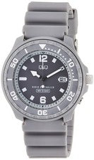 Citizen Q&Q Solar Analog Watch Gray Urethane D02A-003VK Men's