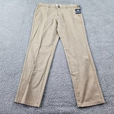 Pantalones Joseph Abboud Para Hombres 36x31 Caqui Heritage Chino Cómodos Elastizados Golf Informales