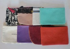 Lote de 8 Bolsas de Maquillaje Cosmético Glamour IPSY Bolsas de Belleza Sin Usar Sin Maquillaje