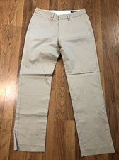 PANTALONES DE TELA ITALIANA PREMIUM BONOBOS - Beige - Pierna Recta - 28/30 NUEVO