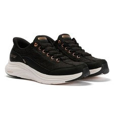 Zapatillas deportivas negras para mujer Skechers sin cordones contorno espuma ajuste acogedor