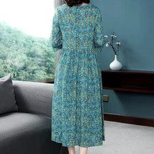 Vestido Floral Aplicable Género para Mujer Nuevo Artículo Estampado