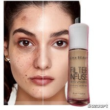 Base de maquillaje BEAUTY XIME cobertura completa base rápida iluminar larga duración