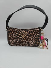 Bolso de Hombro BETSEY JOHNSON Estampado Leopardo Nuevo con Etiquetas Imitación Perlas y Cristales