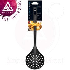 Utensilio de cocina skimmer de nailon Chef Aid para usar con utensilios de cocina antiadherentes│negro