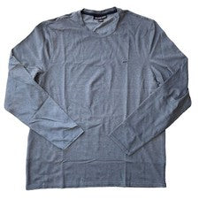Camisa Top Michael Kors Para Hombre Talla XL Manga Larga Ligera Cuello Redondo Logo MK