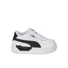 Zapatillas informales blancas con cordones de cuero PUMA Cali Dream para niñas pequeñas 38567