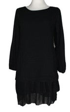VESTIDO SEÑORA VESTIDO SEÑORA MANGA LARGA NEGRO BANDIDA T. L 40 NUEVO