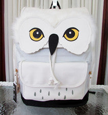 Harry Potter Hedwig Owl Mochila Escuela Viaje Laptop Bolso Solapa Inclinado Raro Nuevo con Etiquetas
