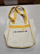 Bolso de Playa Liz Claiborne Accesorios Grande de Lona con Bolsillo Interior Transparente con Cremallera
