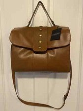 Valentina Fiore Mujer Marrón Italiano Cuero Sillín Bolso Cartera T1285 Nuevo con Etiquetas