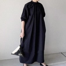 Maxi Vestido Japonés Para Mujer Estilo Yamamoto Bolsillo Diseño Suelto Informal Talla Grande