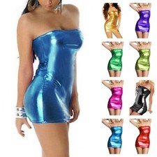 Caliente Venta Caliente Clubwear Sin Hombros Sexy Bodycon Mujeres Brillante