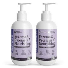 Paquete de champú y acondicionador nutritivo para eczema y psoriasis Marie Originals
