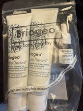 Briogeo Cuero Cabelludo Renacimiento Carbón Árbol de Té Set Máscara Champú Tratamiento Paquete NUEVO