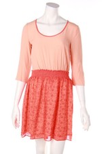 PATRIZIA PEPE dress Silk Flowers I 42 = D 36 orange shades NEW