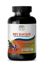 Pastillas para el crecimiento del cabello para hombres - DHT BLOQUEADOR COMPLEJO CAPILAR - zinc apoyo inmunológico 1B