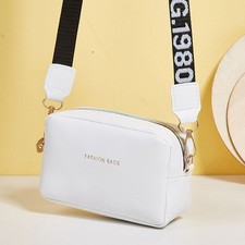 Bolso de mano ZIP - Letras impresas correa para mujer