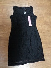 Vestido TIANA B. Mujer Nuevo Con Etiquetas Talla S Negro Sin Mangas $98 Sobre la Rodilla