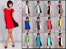 Elegante Vestido Para Mujer Cambio Mangas Cortas Cuello Cuchara Túnica Talla 8-12 8488