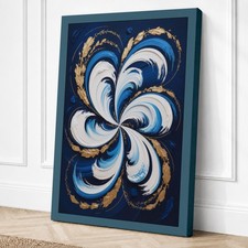 Mandala en oro Art Deco lienzo impresión arte de pared decoración del hogar listo para colgar