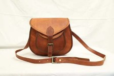 Bolso de mano de cuero Bolso de hombro Bandolera Mensajero Look Retro Vintage...