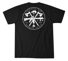Camiseta estilo Howitzer para hombre HOWITZER WARRIOR militar gruñido MFG negra S-4XL