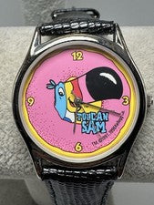 Reloj Kelloggs Vintage Tucan Sam Batería Nueva 1996 33MM 7.5" Fruit Loops W12