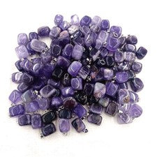 Colgante de piedra de amatista natural irregular hecho a mano 100 piezas hágalo usted mismo para hacer joyas