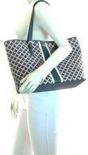 Bolso de mano Brooks Brothers para mujer de cuero estampado Saffiano azul marino