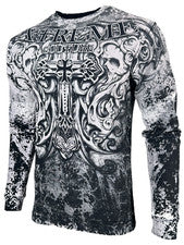 Camiseta para hombre Xtreme Couture by Affliction sombras calavera cruz S-4XL