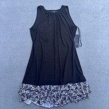 Vestido para mujer R&K Swing - negro/blanco - talla L nuevo con etiquetas