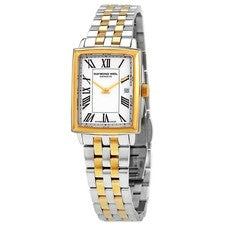 Reloj Raymond Weil Toccata cuarzo esfera blanca damas 5925-STP-00300