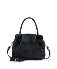 Nuevo bolso para mujer Patricia Nash Ashford Heritage cuero negro nuevo con etiquetas