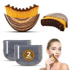 Paquete de 2 cepillos faciales linfáticos herramientas de masaje línea de la mandíbula esculpida brillo cuidado de la pi
