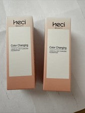 HECI BEAUTY: Base impecable que cambia de color todo el día (DEEP SPF15) NUEVA (2PK)