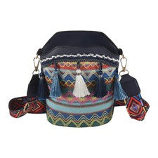 Moda Bohemia Étnica Para Mujer Paja Tejido Hombro Bolso Mensajero Retro2926