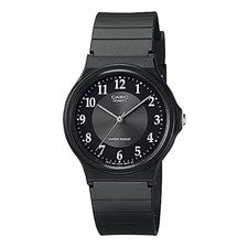 CASIO MQ-24-1B3L reloj analógico banda de resina negra